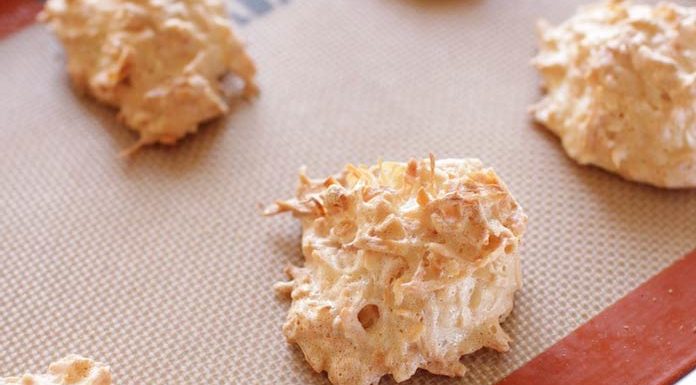 These Small Batch Coconut Macaroons are ideal for anyone cooking for one. Soft and chewy centers, crispy outsides and so easy to make. Just one egg white and a few other ingredients needed to make these sweet coconut-filled treats. | onedishkitchen.com