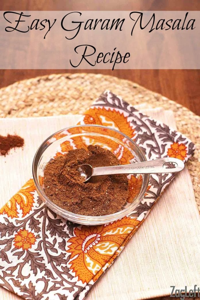 bowl of garam masala spice