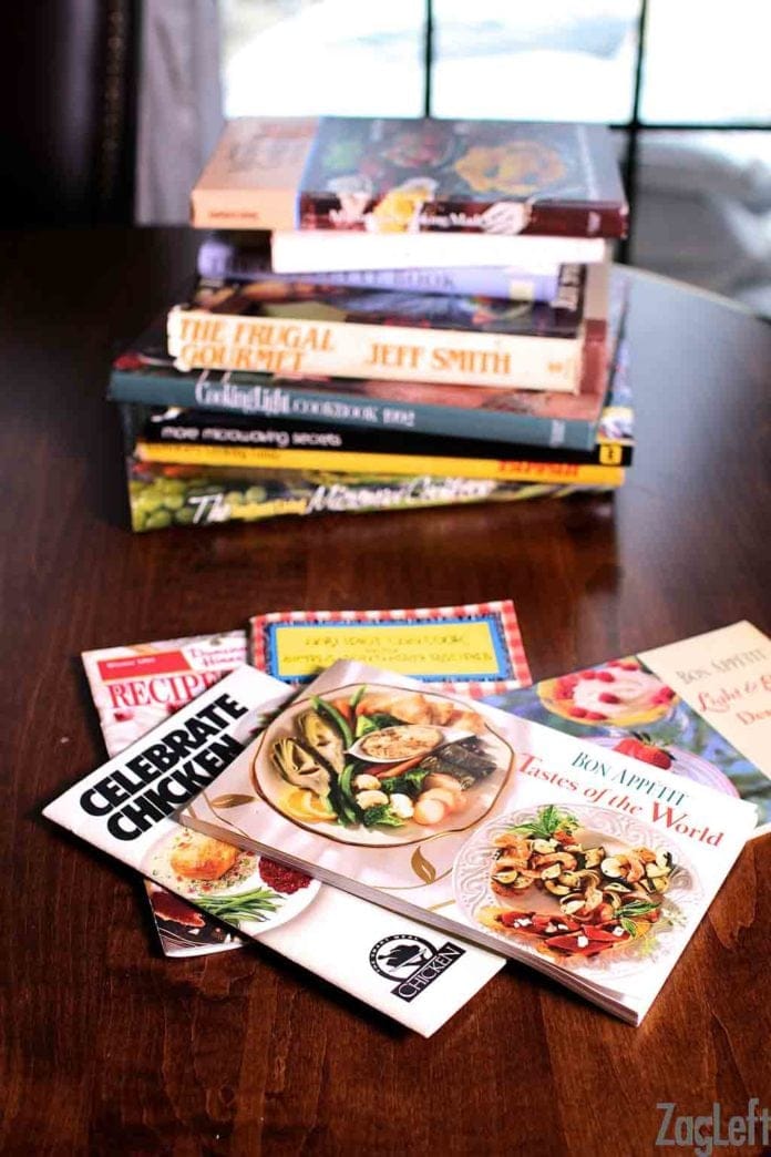 cookbooks on a table featuring a pineapple oat cake | one dish kitchen