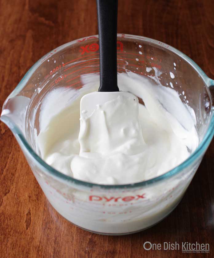 cream and condensed milk