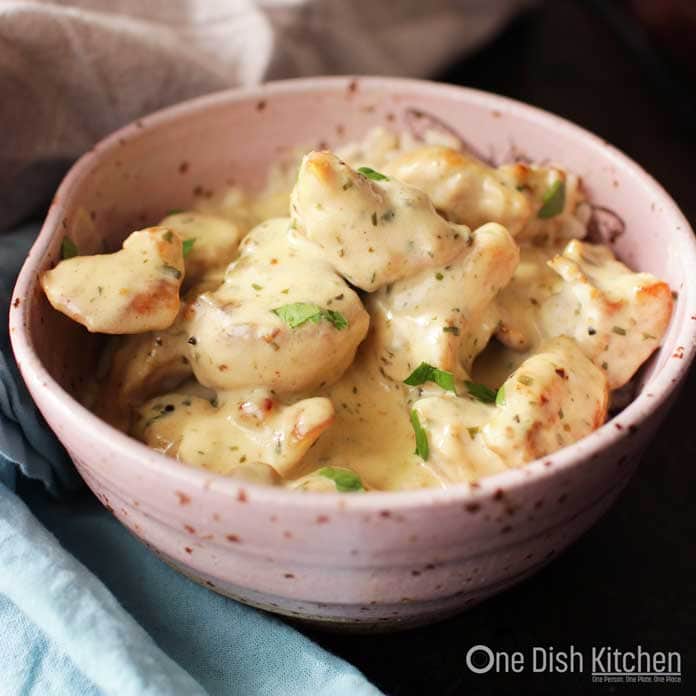 Chicken in a creamy mustard sauce | One Dish Kitchen