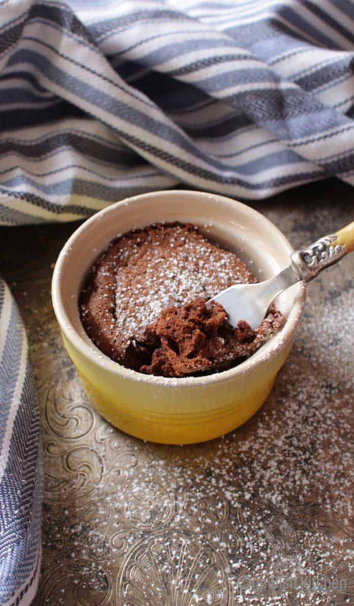SImple 2-Ingredient Chocolate Cake Recipe For One | One Dish Kitchen