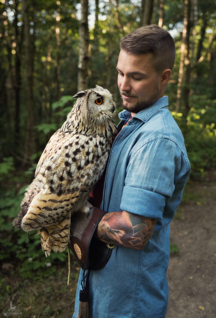 Sebastian Hilpert mit Klaus-Bärbel bei Tanja Brandt
