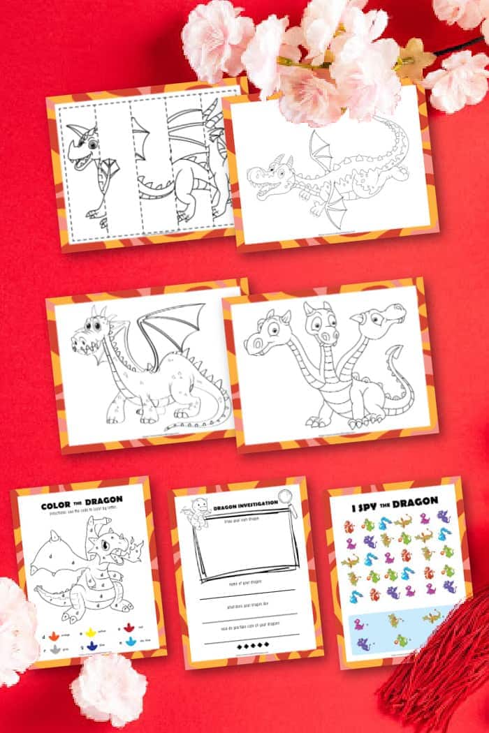 Dragon Coloring Pages For Kids Made With Happy As students are coloring, use this opportunity to inject some fun facts about this holiday. dragon coloring pages for kids made