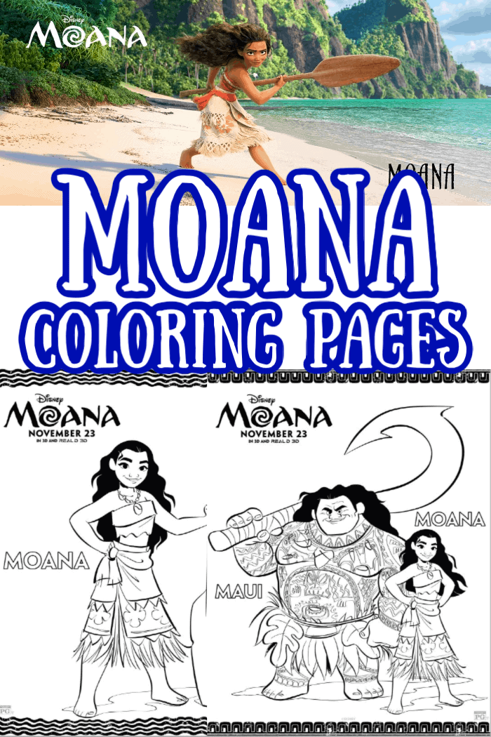 Disney Moana Coloring Pages And Activities Sheets