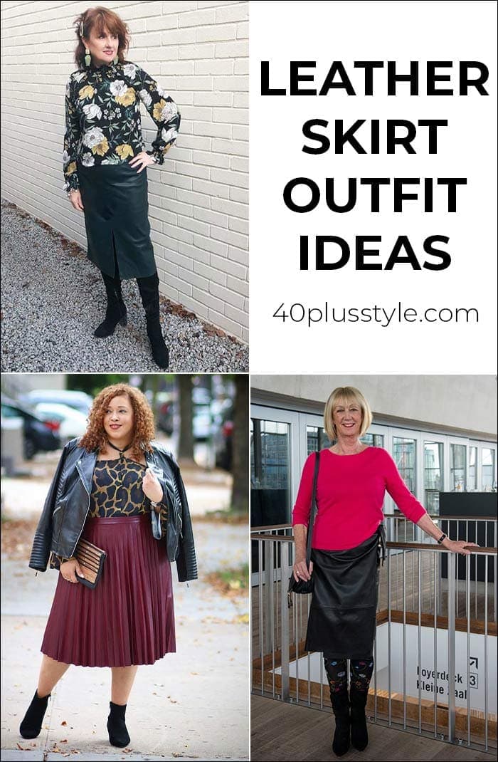 how to style green leather skirt