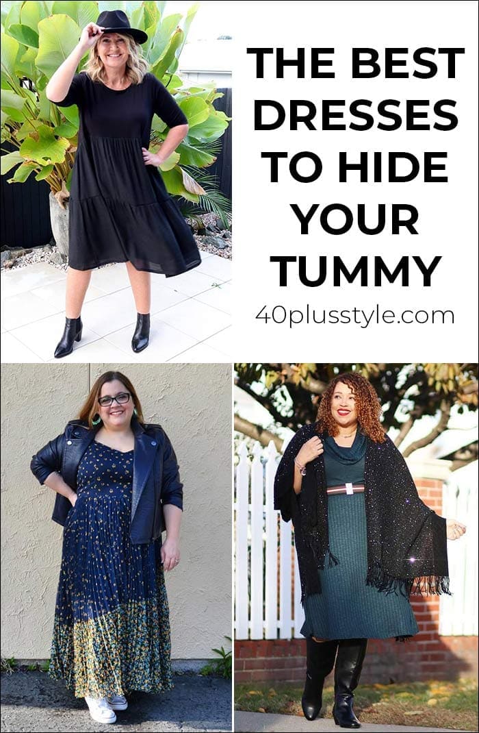 the-best-dresses-to-hide-your-tummy-for-women-over-40