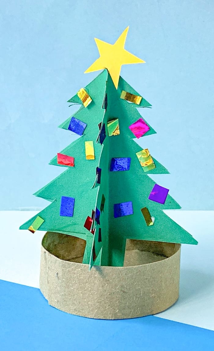 pic 3D Paper Christmas Tree Template 3d paper chrsistmas tree easy kids