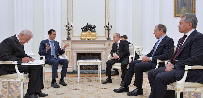 Presidents of Russia and Syria meet in Moscow