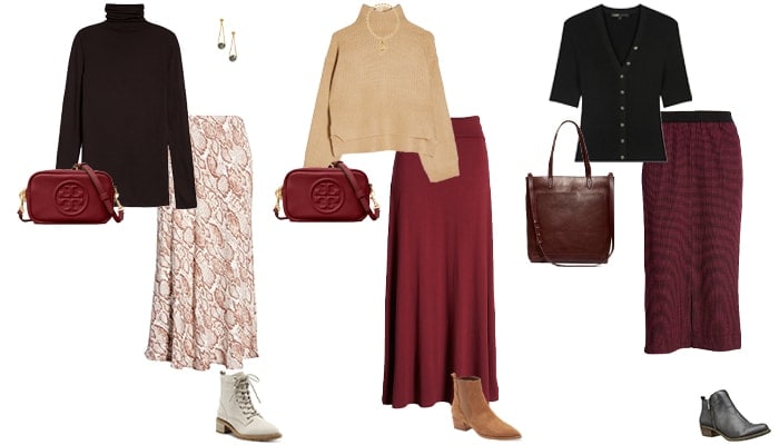 How to wear booties with skirts | 40plusstyle.com