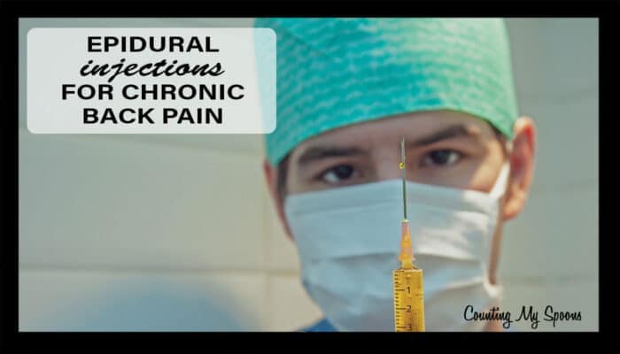 Epidural injections for chronic back pain