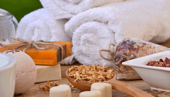 Hotel spa amenities