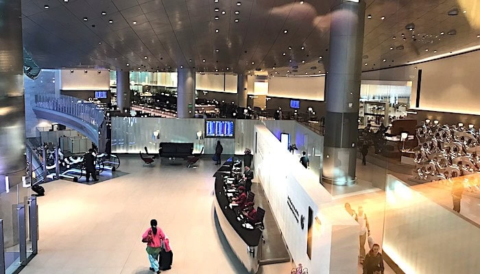 カタール航空ドーハのラウンジ
