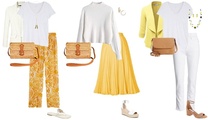baby blue and yellow outfit