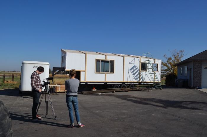 But eventually the trim appeared (Thanks James) and Christopher and Merete came to film the house, they are awesome, you should check out their movie 'TINY: A Story About Living Small'