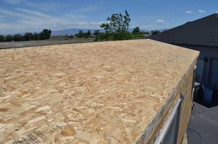 Then the roof comes!
