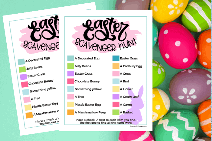 Free Printable Easter Scavenger Hunt Made With Happy Free Printable Easter Scavenger Hunt Made With Happy