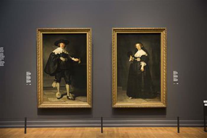 Rijksmuseum welcomes Rembrandt wedding couple - @The Art Wolf 1 Rembrandt wedding couple