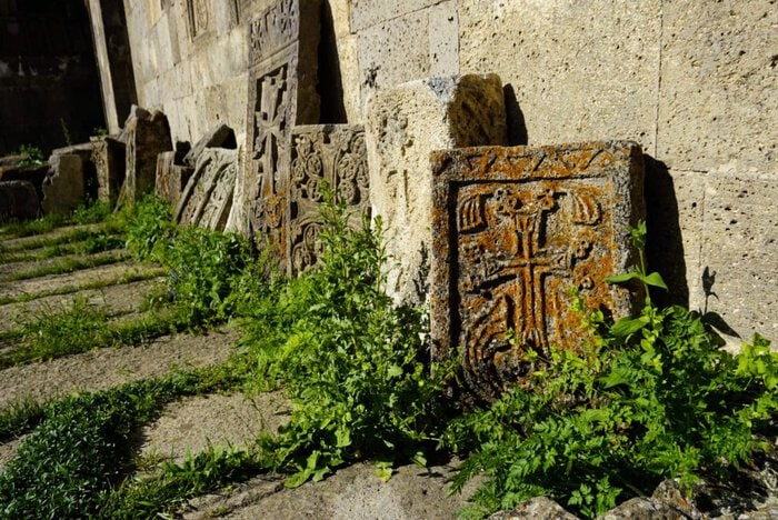 Khachkars, Tatev monastery, Armenia