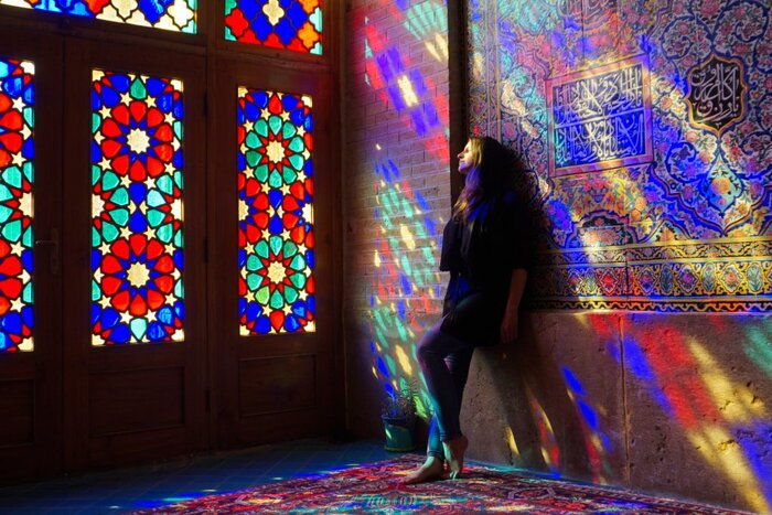 Nasir ol-molk, the Pink mosque, Shiraz, Iran
