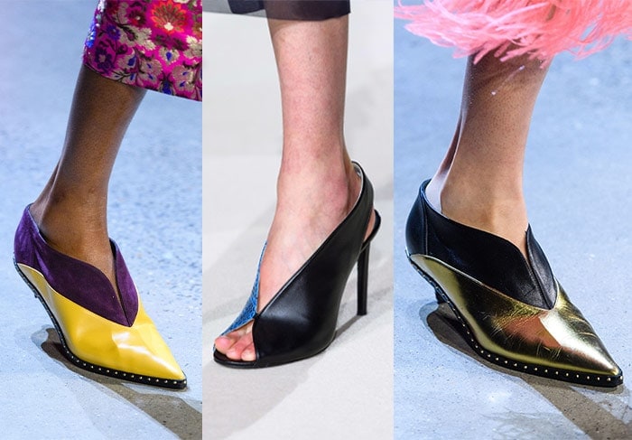 Trendy shoes with an open 'V' | 40plusstyle.com