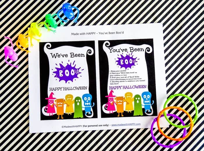 Free You Ve Been Booed Printable How To Boo Someone