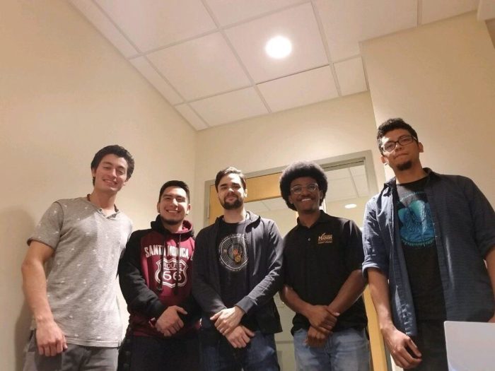 Pictured (from left to right): Marcos Luna, Alejandro Zuniga, Adam Rahman, Stevie Griffith, and Ricardo Amaya