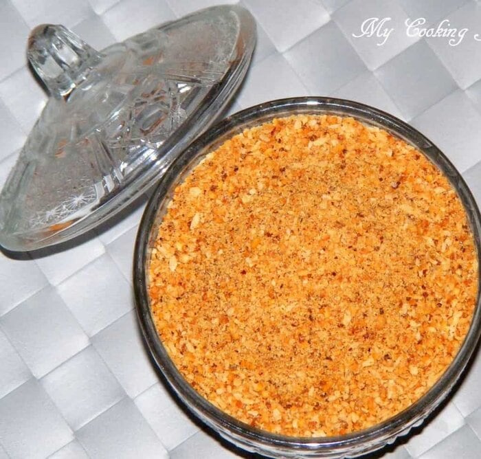 Thengai Podi with Flax Seed Spicy Coconut Powder with Flax Seed My