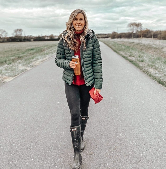 Warmest coats for women - Victoria chooses a green puffer jacket | 40plusstyle.com