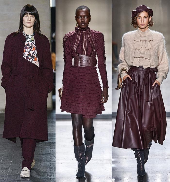 Deep burgundy color trends | 40plusstyle.com