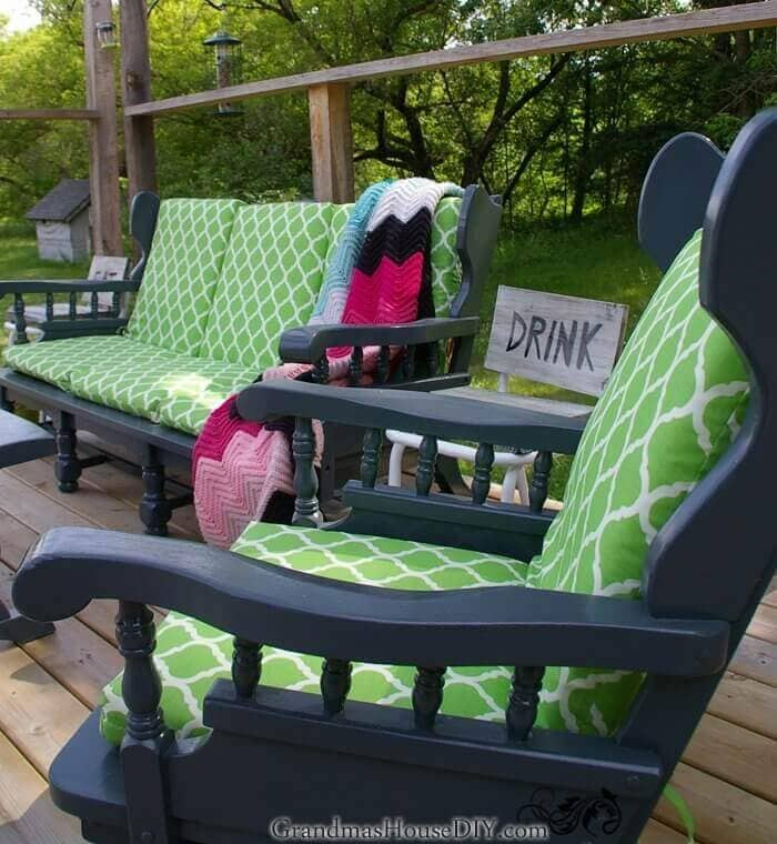 POPPING COLOR HIGH BACK PATIO CHAIR CUSHIONS