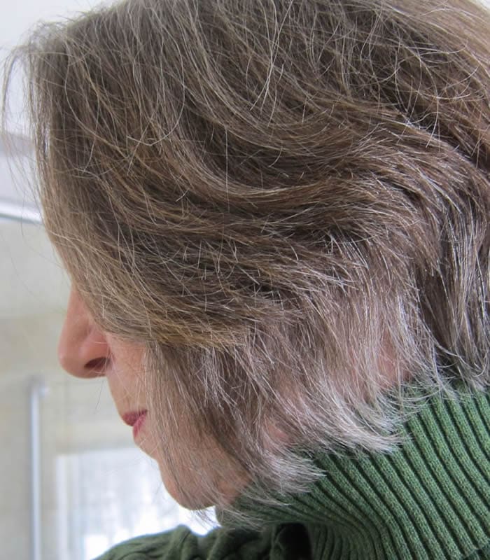 How To Transition Into Gray Hair Elaine S Journey From Colored Hair To Natural Part 3