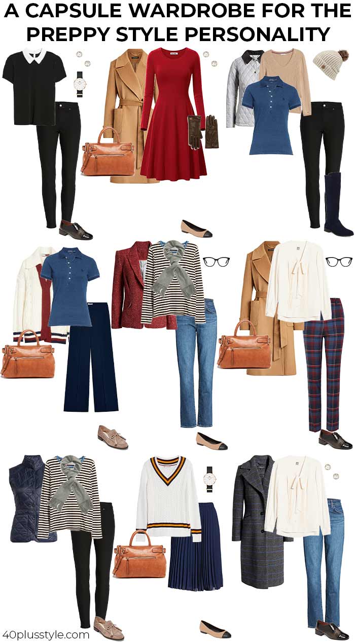 Preppy style - style guide and capsule wardrobe preppy style personality