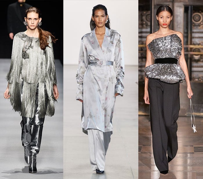 silver on the fall 2020 runways | 40plusstyle.com