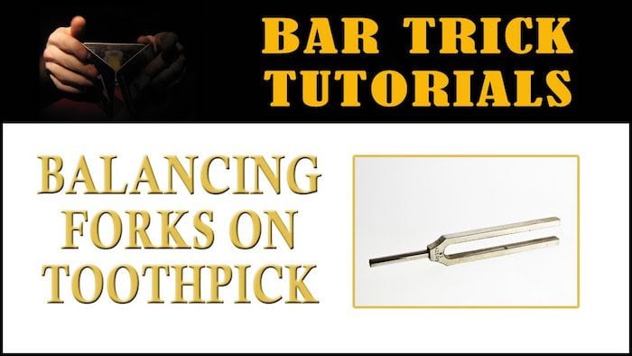 balance fork on toothpicks bar trick