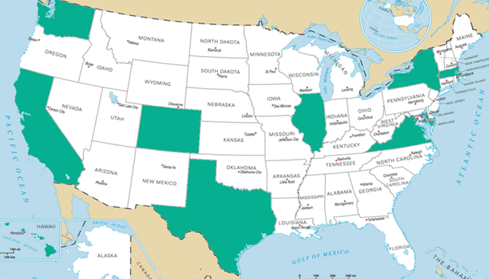LEED Top Ten States 2018