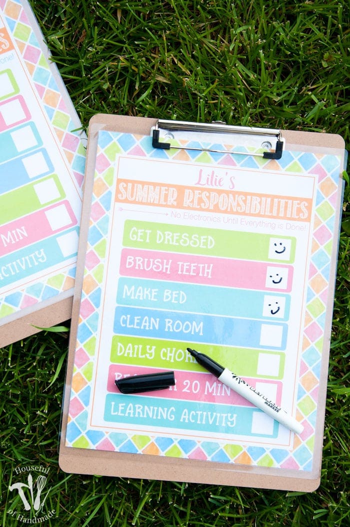 Cost-free Printable Summer months Chore Charts graphic about Summer Chore Chart Printable titled Cost-free Printable Summer months Chore Charts