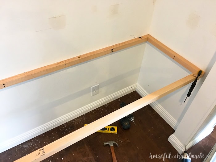 How To Build A Desk In A Closet Houseful of Handmade