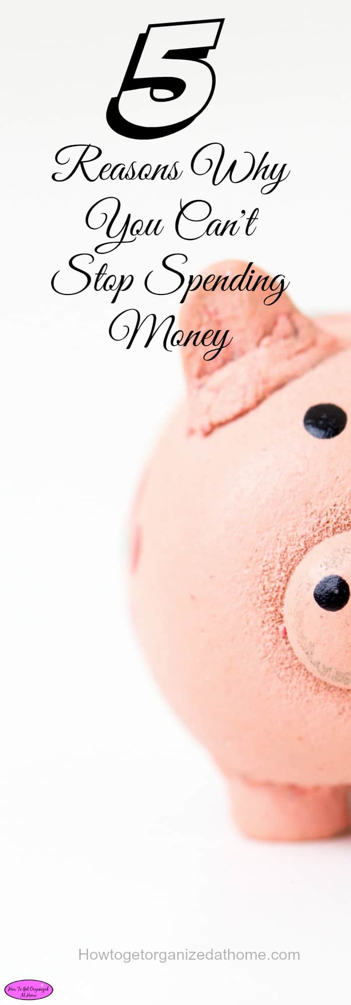 5 Reasons Why You Can't Stop Spending Money If you can't stop spending money then you will run in to financial difficulties at some point. It is easy to take control if you know how.