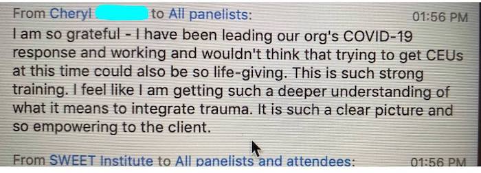 sweet testimonial ceu testimonial