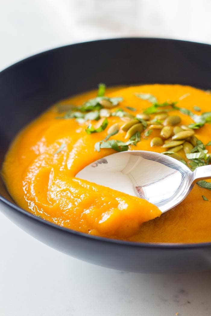 Butternut Squash and Carrot Soup Recipe - VIDEO » LeelaLicious