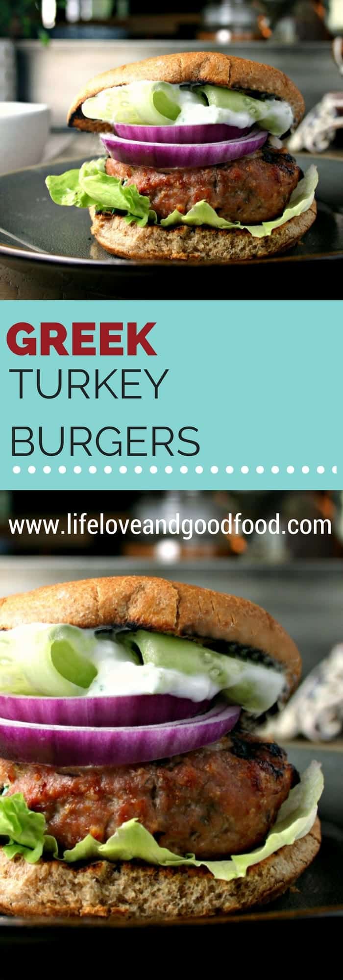 Greek Turkey Burgers | www.lifeloveandgoodfood.com