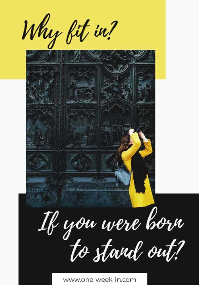 Why fit in if you're born to stand out.
