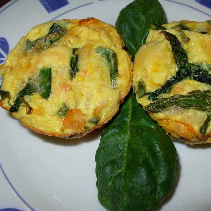 South Beach Eggs Florentine, spicy spinach eggs.