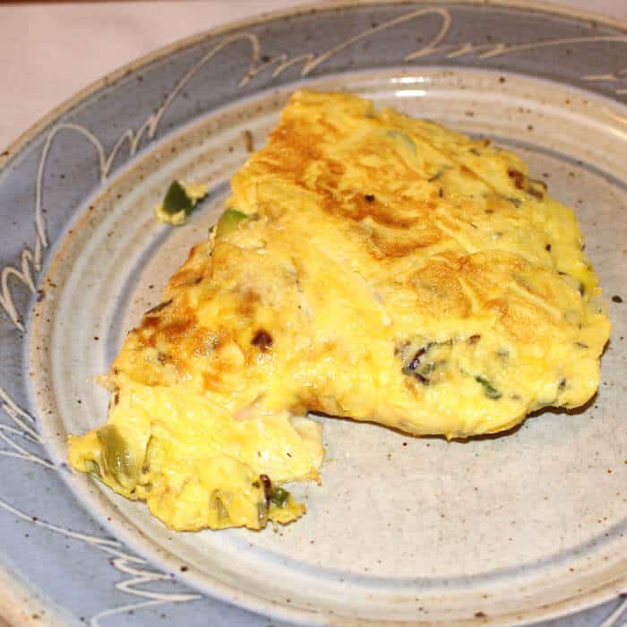 Smoked salmon omelet full of flavor