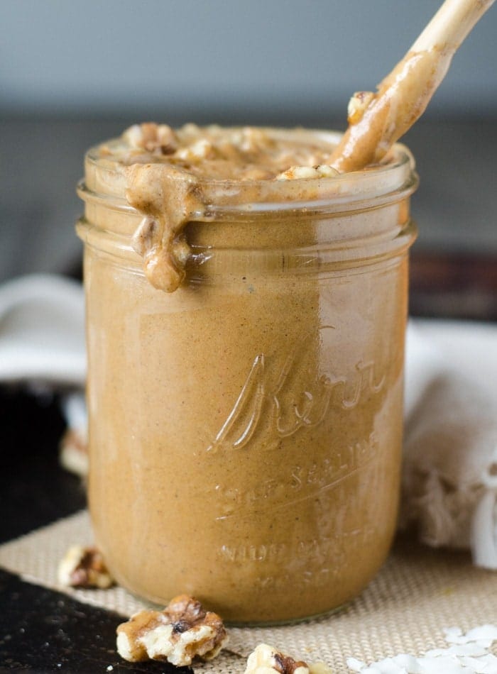 Vegan Pumpkin Spice Latte Smoothie | healthy, GF from Running on Real Food
