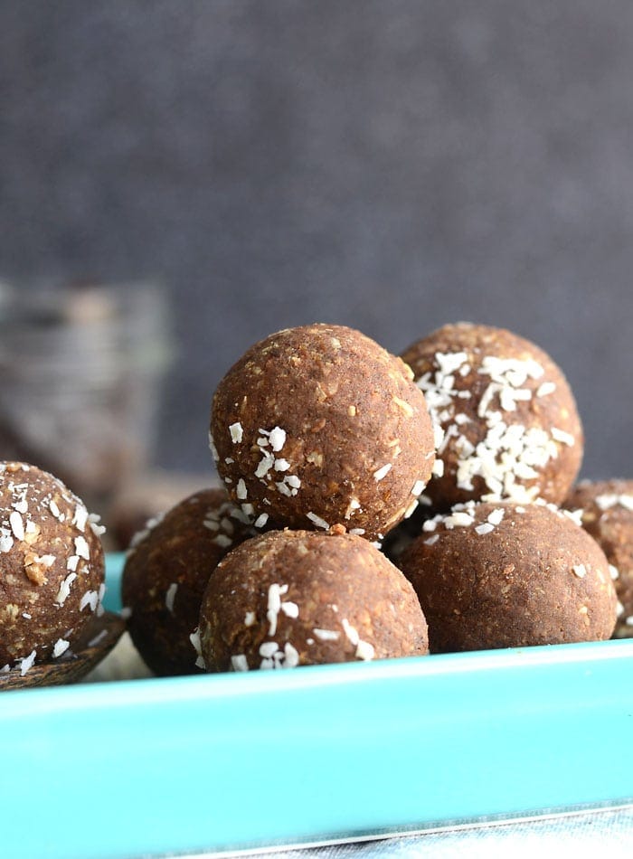 Vegan Coconut Coffee Protein Balls