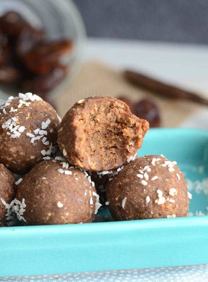 Vegan Coconut Coffee Protein Balls