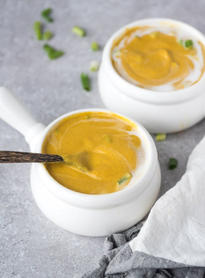 Vegan Cashew Carrot Soup | gluten-free, oil-free