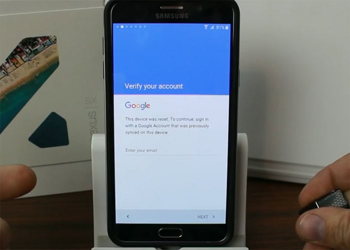 Samsung Galaxy Note 5 Factory Reset Protection